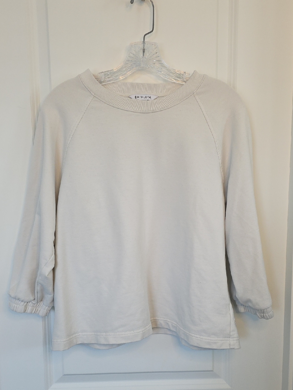 Athleta Off-White Crewneck Sweatshirt for Women